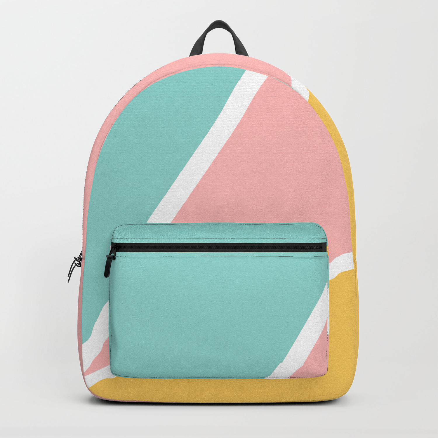 yellow pink backpack