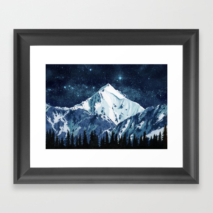 Alaska Night Sky 1 Framed Art Print