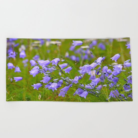 Bluebells Meadow Beach Towel