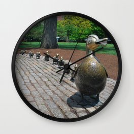 Make Way for Ducklings Wall Clock