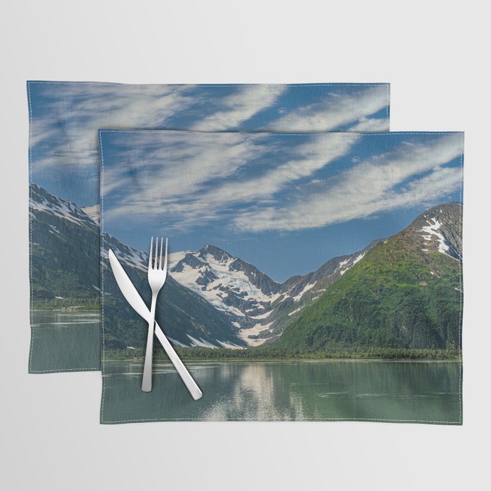 Byron Glacier & Portage Lake Reflections - Alaska Placemat