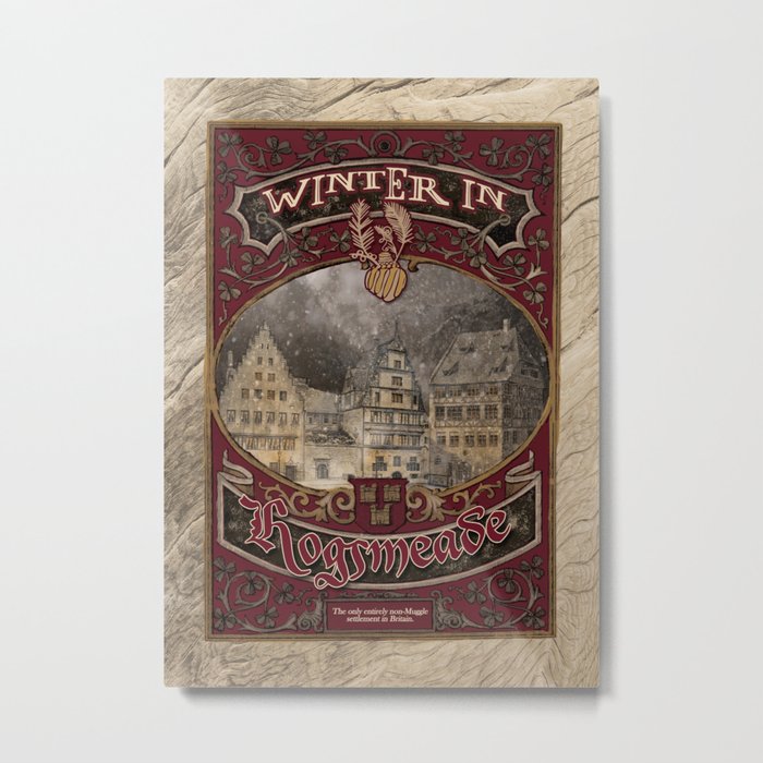 Winter in Hogsmeade - The Three Broomsticks Metal Print