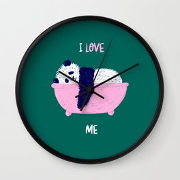 Panda «I love me» Wall Clock