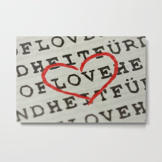 LOVE Metal Print