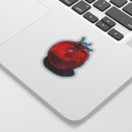 One tomato (oil painted) Sticker