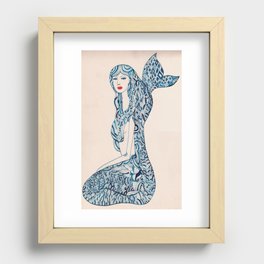 Portrait of a Mermaid Recessed Framed Print