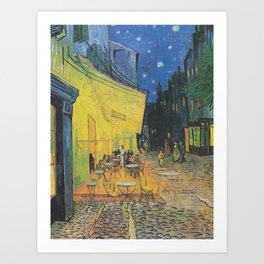 Cafe Terrace at Night by Vincent van Gogh Art Print