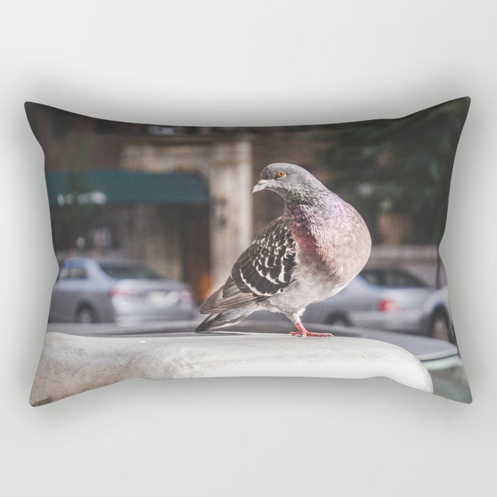 NYC Pigeon Rectangular Pillow