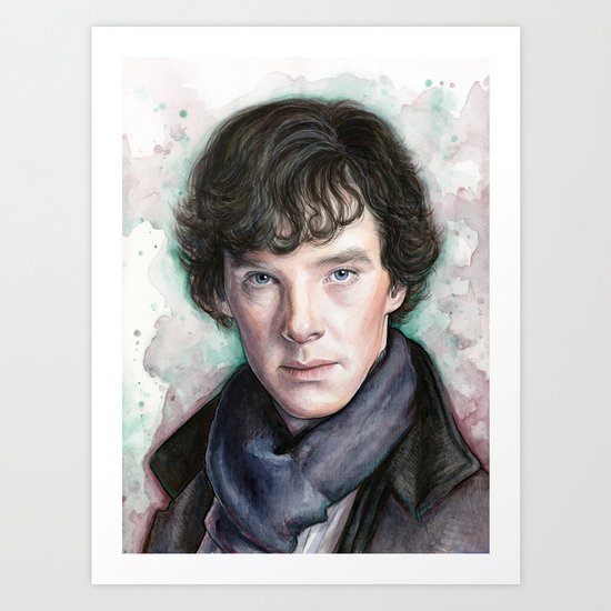 Sherlock Holmes Sherlocked Benedict Cumberbatch Art Print