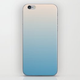 Cute Blue And Baby Pink Ombre Gradient Abstract Pattern iPhone Skin
