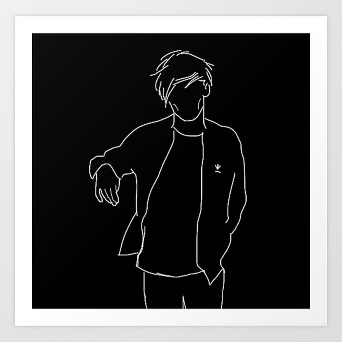 Louis Tomlinson Poster One Direction Black and White Louis 