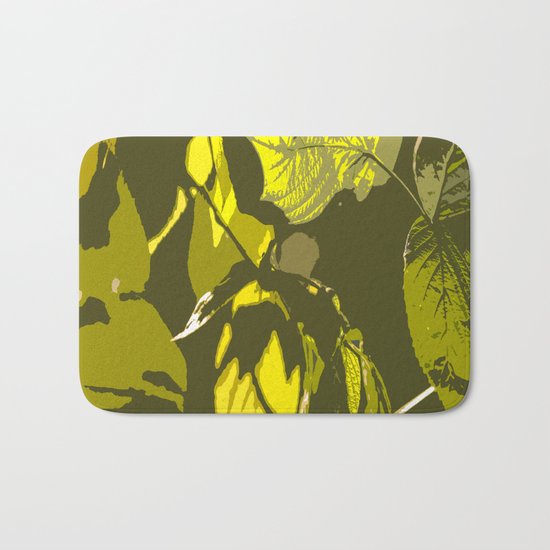 Autumn leaves bathing in sunlight Bath Mat