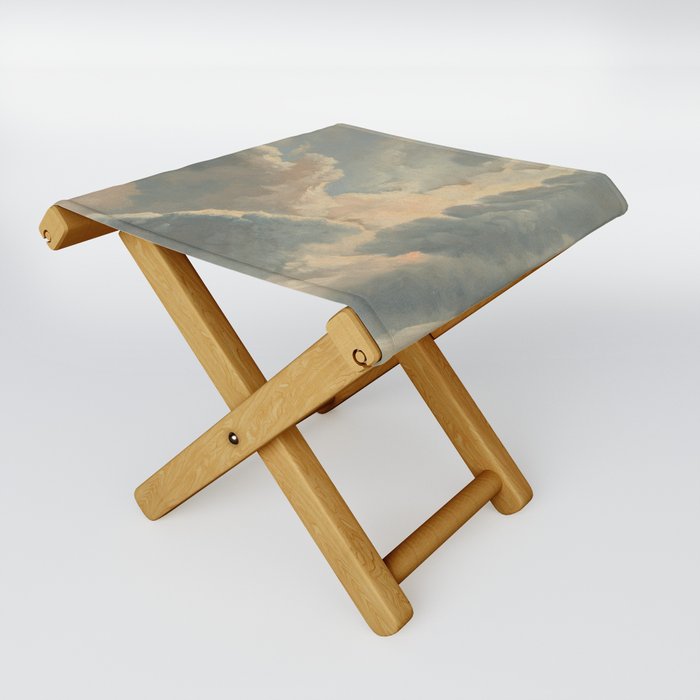 Study of Clouds with a Sunset near Rome, 1786 Folding Stool