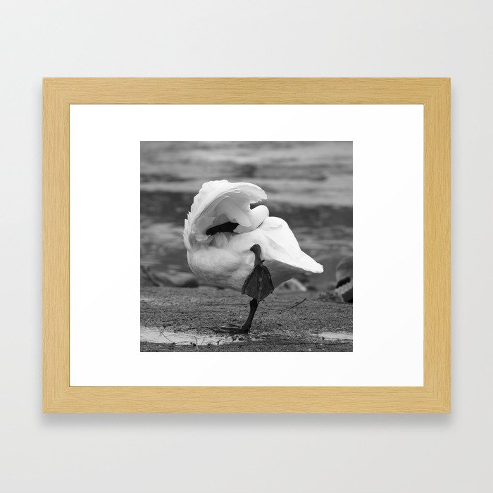 Yoga Goose Framed Art Print