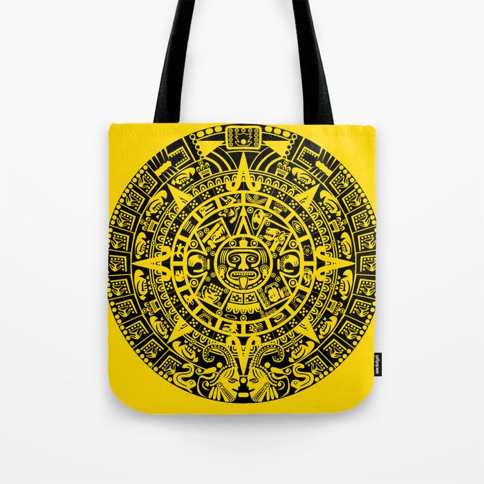 Mayan Calendar // Yellow Tote Bag