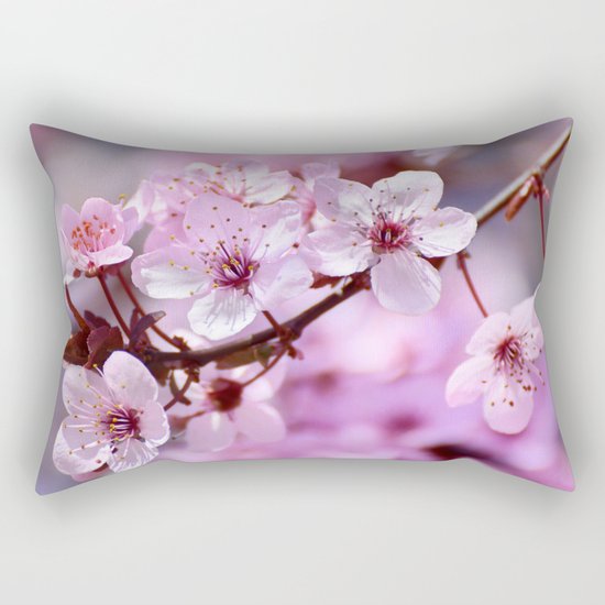 "Pink dreams". Spring is here. Rectangular Pillow