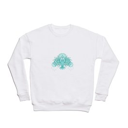 Aqua Mandala Crewneck Sweatshirt