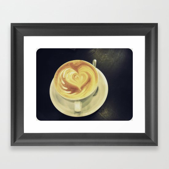 Latte Love ~ coffee Framed Art Print