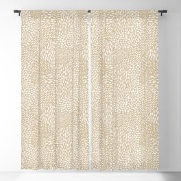 Brushstrokes Abstract Texture, Tan Blackout Curtain