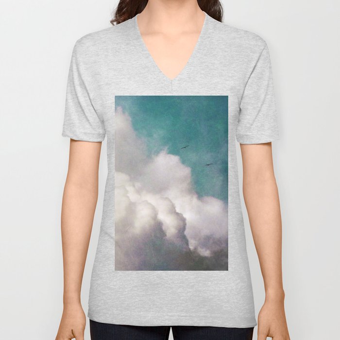 Clouds Aren't Lonely V Neck T Shirt
