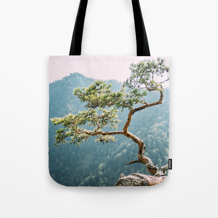 Sokolica Mountain Pine Tree - Fine Art Nature Photography - Pieniny Mountains in Poland Tote Bag