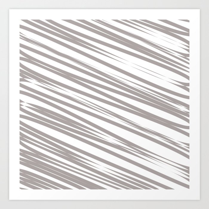 Nude stripes background Art Print