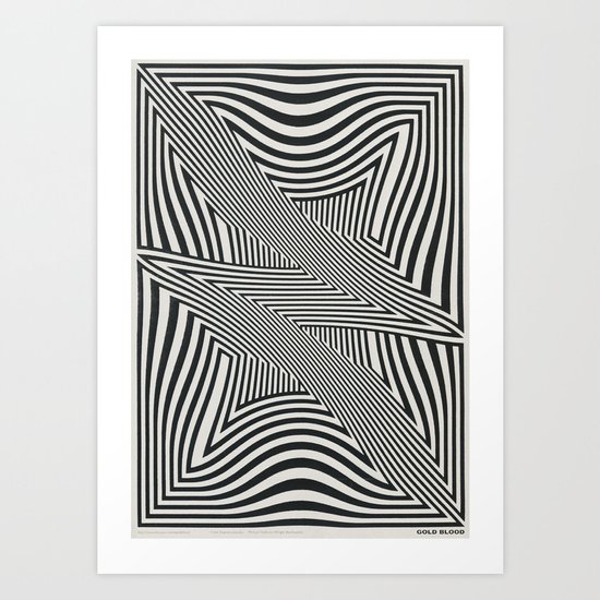 Gold Blood Art Print