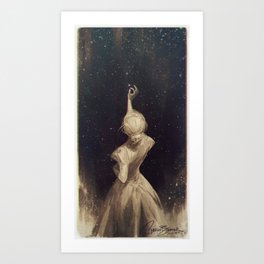 The Old Astronomer  Art Print | Illustration, Painting, Space, People, Curated 