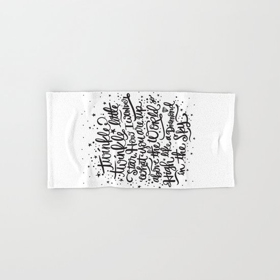 TWINKLE TWINKLE TWINKLE TWINKLE Hand & Bath Towel