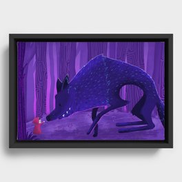 Little Red Riding Wood Framed Canvas