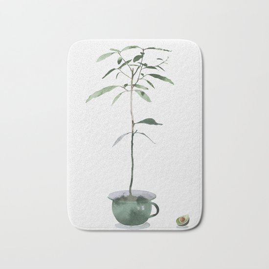 Avocado Tree Bath Mat