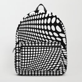 Black And White Circles Op-Art Optical Illusion Retro Graphic Backpack | Pop Art, Line, Victorvasarely, Graphic, Move, Retro, Minimalism, Effect, Optical, Graphicdesign 