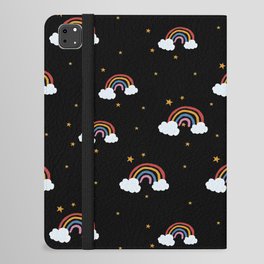 Rainbow (Black background)  iPad Folio Case