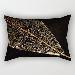 Gold Leaf Rectangular Pillow