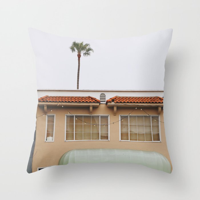 misplaced storefront Throw Pillow