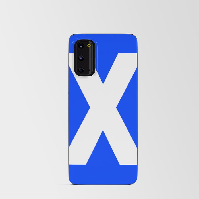 Letter X (White & Blue) Android Card Case