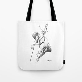 Mercy on a Chest with a Pierced Heart Tote Bag