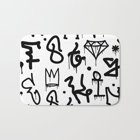Diamonds & Crowns Bath Mat