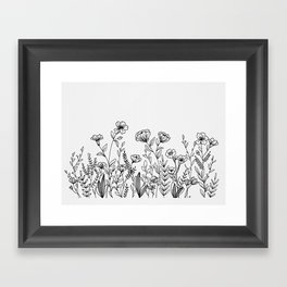 Field of Wildflowers Framed Art Print