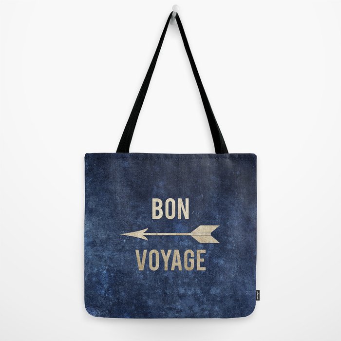 Bon Voyage - Large Canvas Tote