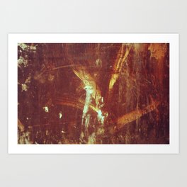 Old rusty surface texture background.  Art Print