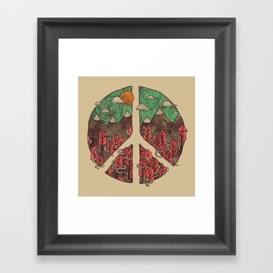 Peaceful Landscape Framed Art Print