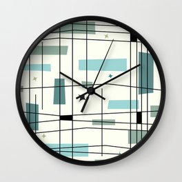 Mid Century Art Bauhaus Style Wall Clock