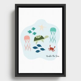 Under the Sea  Framed Canvas