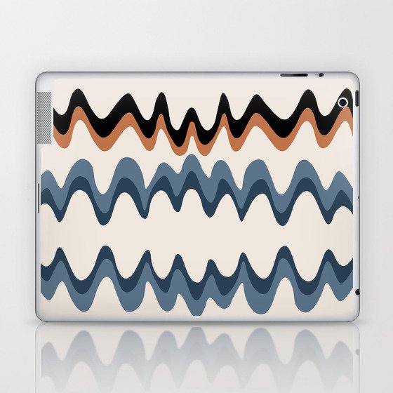Wavy Stripes Abstract IX Laptop & iPad Skin