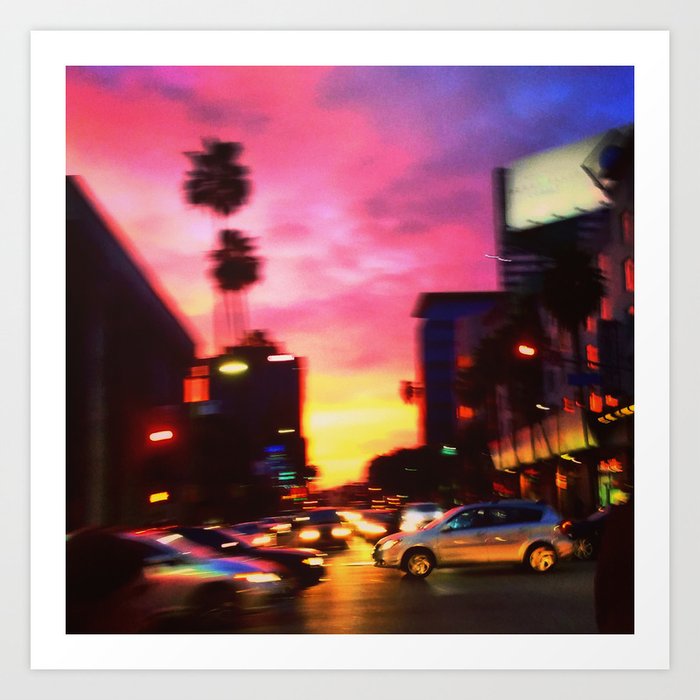 Sunset & Vine- Hollywood, CA Art Print