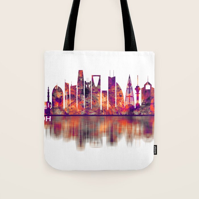 Riyadh Saudi Arabia Skyline Tote Bag by NextWay Art Society6