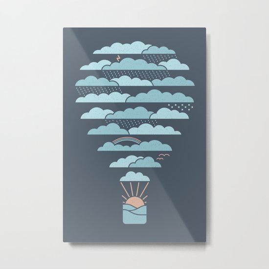Weather Balloon Metal Print