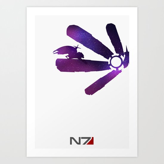 Mass Effect 1 (w/quote) Art Print