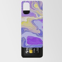 Purple Blue Yellow Liquify Pattern Android Card Case